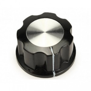 KNOB BAKELITE/PLASTIC WITH LINE 20x13x6.4mm - DEBULK MF-A-01-6.4
