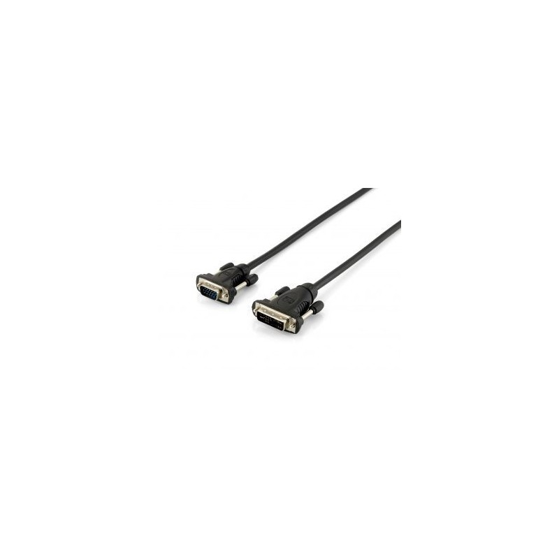 Equip 118943 Cable, DVI to VGA Adapter 2m - Black