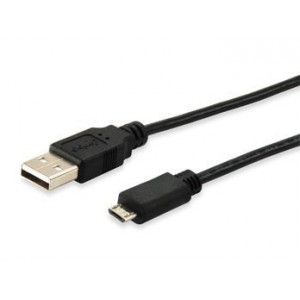 Equip 128523 USB 2.0 to Micro USB Black (5V) Cable - 1.8m