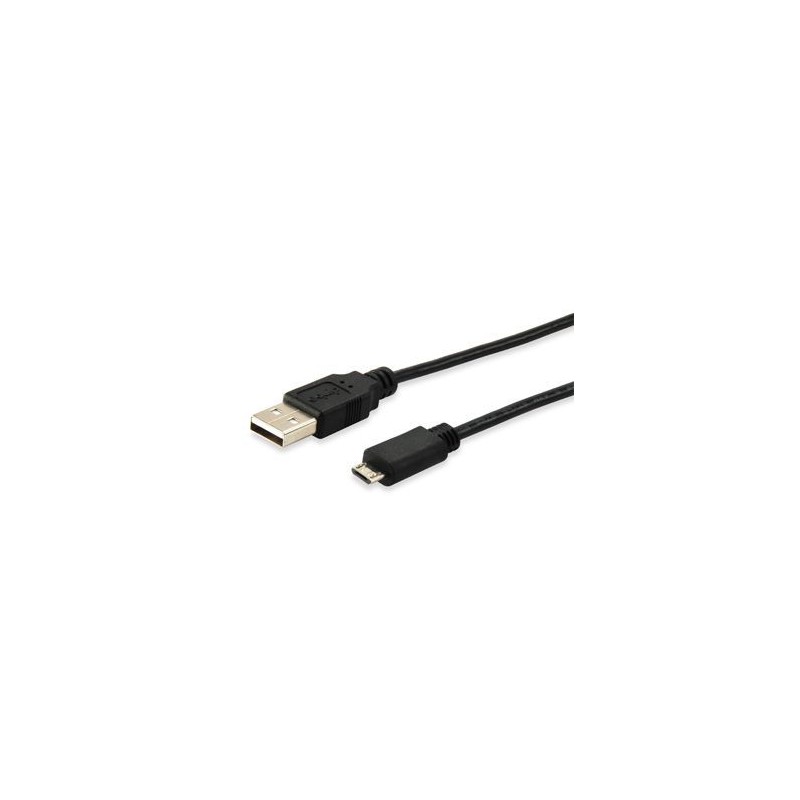 Equip 128523 USB 2.0 to Micro USB Black (5V) Cable - 1.8m