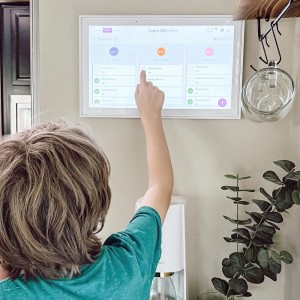 3D-Printed Wall Mount Bracket for the 15 inch Digital Skylight Calendar | White