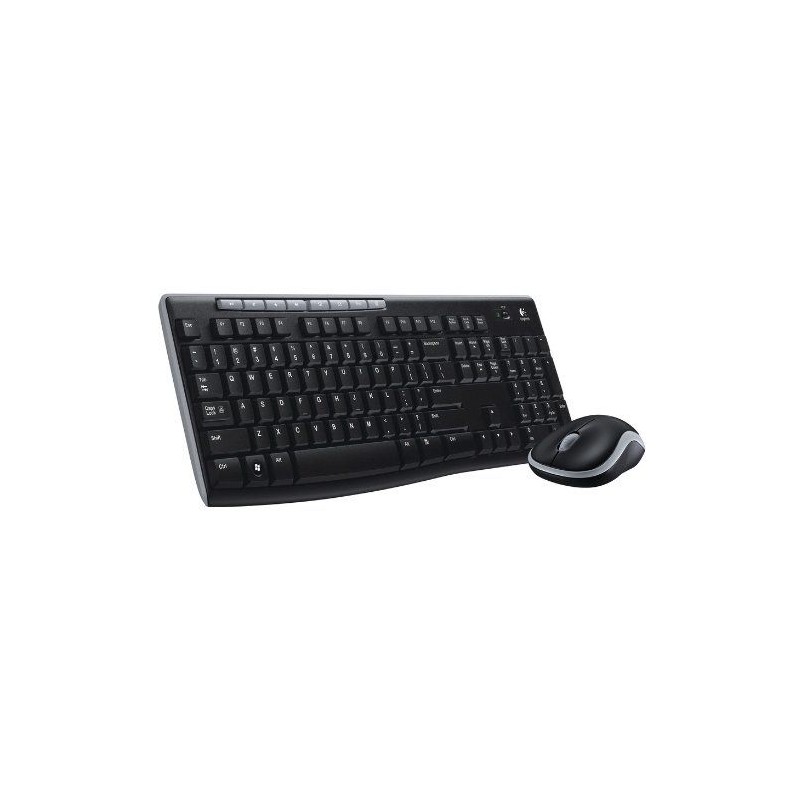 Logitech MK270 Wireless Keyboard/Mouse Combo, Logitech Wireless Mouse USB (Black)