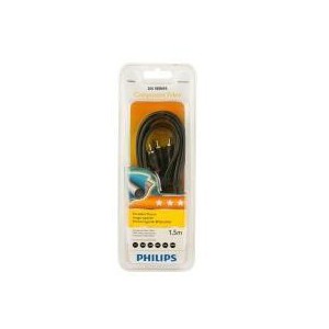 Philips SWV7126S/10 300 Series 1.5m 3RCA - 3RCA Component Video Cable
