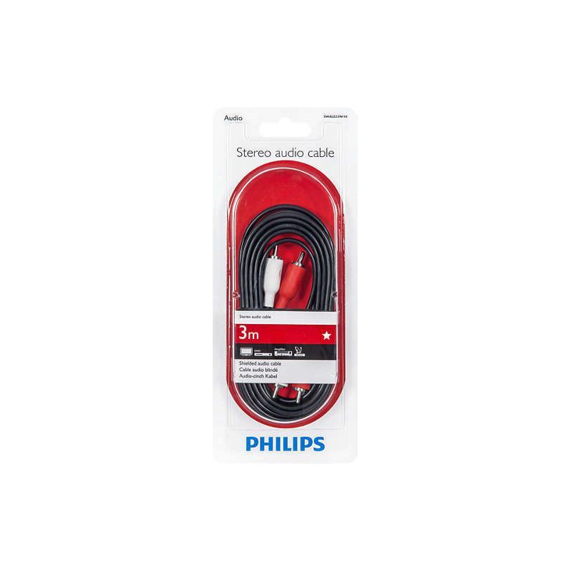Philips SWA2523W/10 100 Series 3.0m 2RCA - 2RCA Stereo Audio Cable