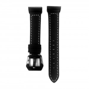 Fitbit Charge 3 Replacement Leather Strap Band - Black