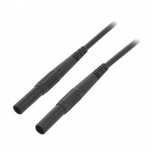 Test Lead Banana PLUG-PLUG Shrouded 1M Blk 190574