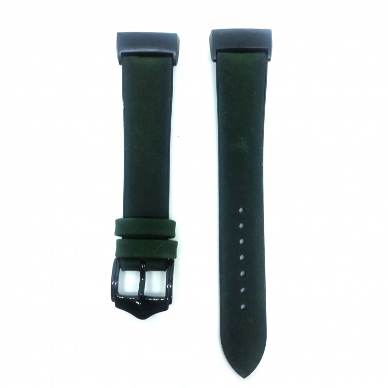 Fitbit Charge 3 Replacement Leather Strap Band - Green