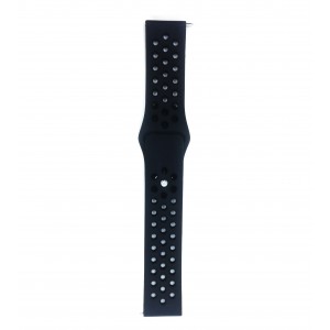 Fitbit Versa Multi-colour Silicone Watch Strap -Black