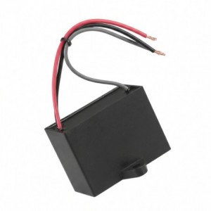 CAPACITOR C/FAN MOTOR 0.75uF+1.25uF 450VAC 3 WIRE LEADS MAC0.75M+1.25M450VK