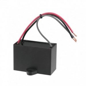 AC MOTOR RUN CAPACITOR 0.15uF+1.2uF 450VAC 3 W/LEADS MAC0.15MF+1.2MF450VK