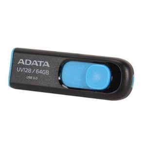 Adata AUV128-64G-RBE 64GB USB3.0 Flash Drive - Black/Blue