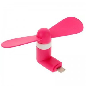 Portable Lighting USB Fan (Compatible with most iPhones) - Pink