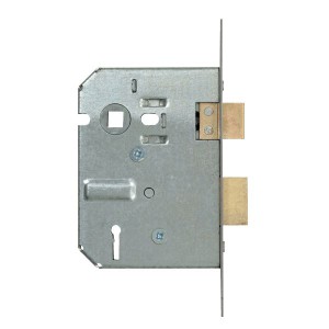 Yale DY22524-76ZN 3 Lever Galvanised Upright Lock - Brass 