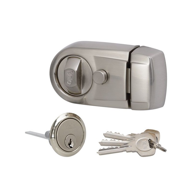 Yale P-Y3-SN-SN-60SA Y3 Nightlatch – Satin Nickel Finish