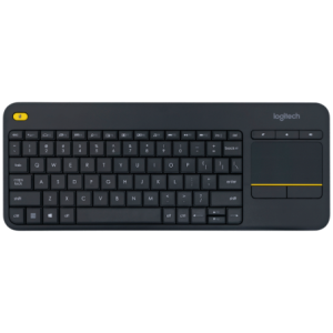 Logitech - Wireless Keyboard K400 Plus Touch (Dark Grey) Unifying  USB receiver 18-months Battery life 13 Function integrated Hot Keys 10m range (2 4 GHz) 2-Year Limited Hardware Warranty