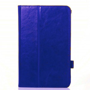 Kindle Fire HD7 2017 Foldable Leather Case Cover - Blue
