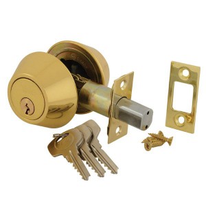 Yale 40-D102-0201 Double Cylinder Deadlock - Polished Brass 