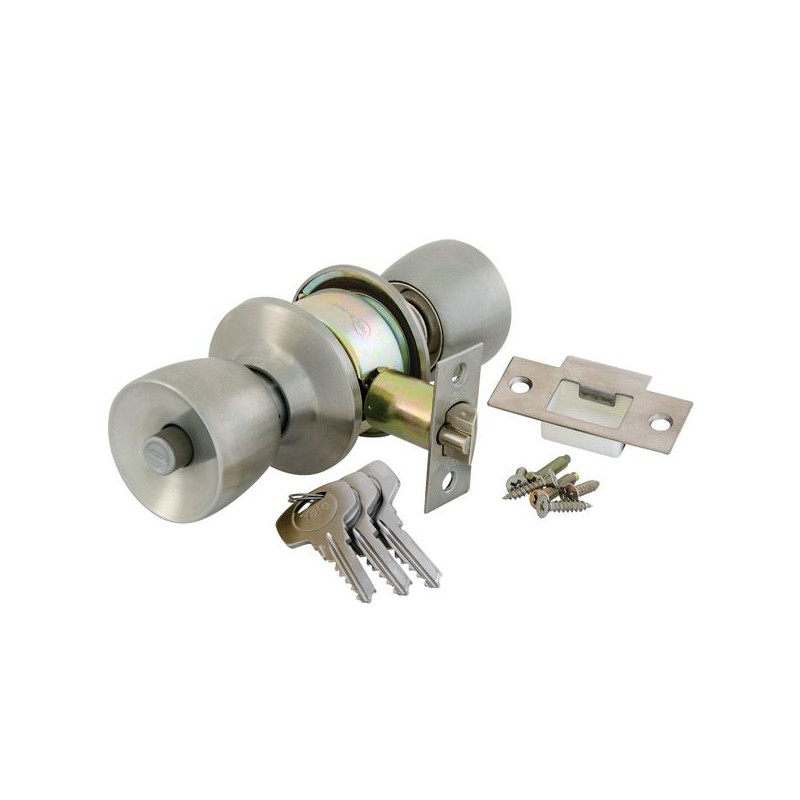 Yale 40CY3-5716-3101 Tulip Cylindrical Knobset - Satin Silver 