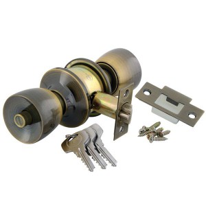 Yale 40CY3-5716-0901 Tulip Cylindrical Knobset - Antique Brass 