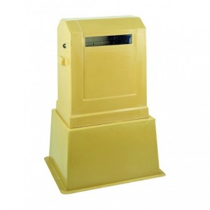 Fibreglass Meter Kiosk No Gland Plate. No DOOR- For 12 Meter