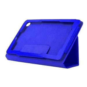 Kindle Fire HD7 2017 Foldable Leather Case Cover - Blue