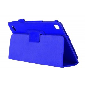 Kindle Fire HD7 2017 Foldable Leather Case Cover - Blue