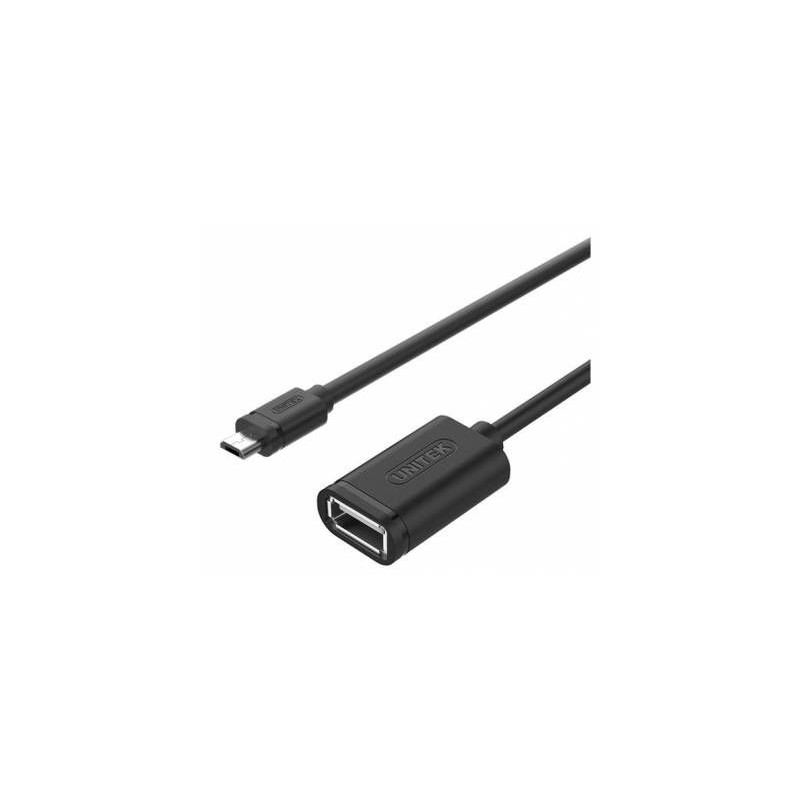 Unitek CAB-USB-MICBM-AF-0.2 USB 2.0 Micro-B Male to USB Type-A Female OTG Cable