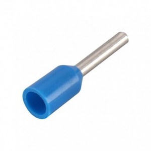 BOOTLACE TERMINAL BLUE CSA2.5mm2 CL10mm PL17 1K/BAG EVN2510-BLUE