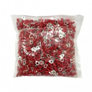 TERMINAL PRE-INS RING LUG RED R13.0mm - 1K/BAG RV 1.25-12
