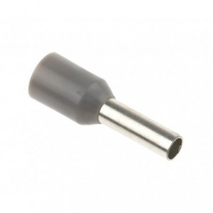 BOOT LACE TERMINAL 2.5mm GREY EVN2508