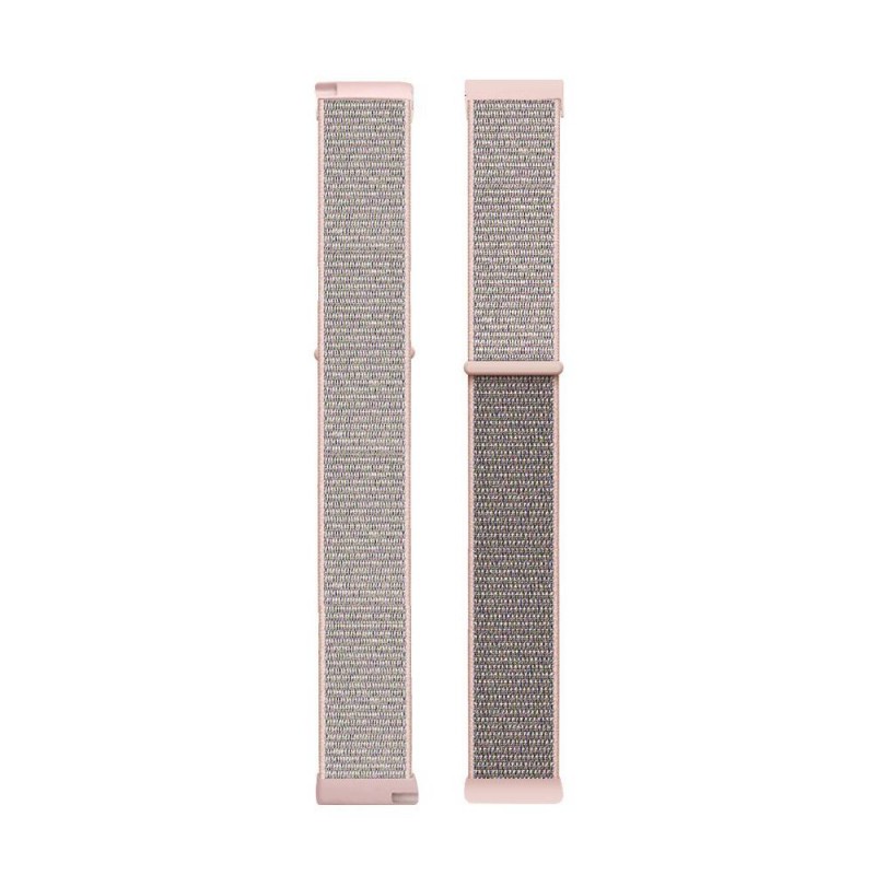 Fitbit Versa Woven Nylon Watch Strap -Pink