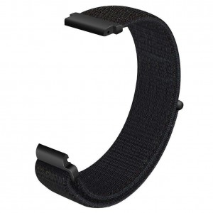 Fitbit Versa Woven Nylon Watch Strap -Black