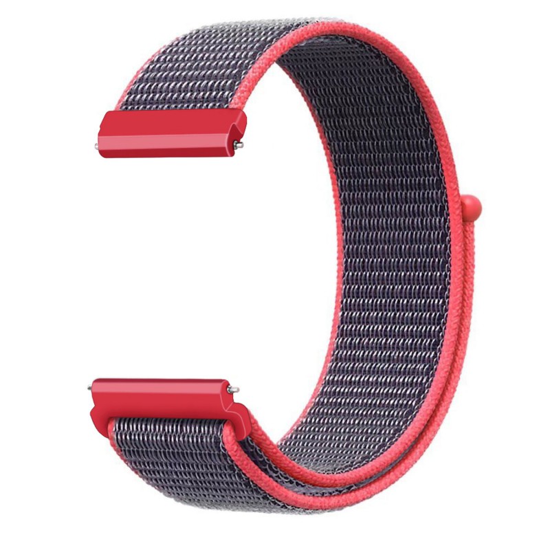 Fitbit Versa Woven Nylon Watch Strap -Red