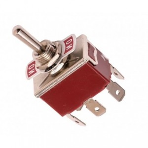 Medium Toggle Switch Dpdt ON-OFF-ON Spade Terminal KN3C-203A