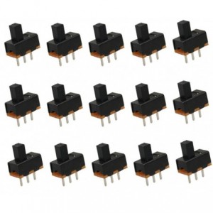 SLIDE SWITCH SPDT 11.3x5.8x9.6 PS3.0MM - 1K/BAG SS12F17G