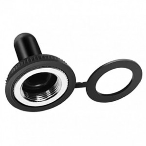 RUBBER BOOT M12x0.75mm THREAD SILVER &amp; BLACK WPC-06