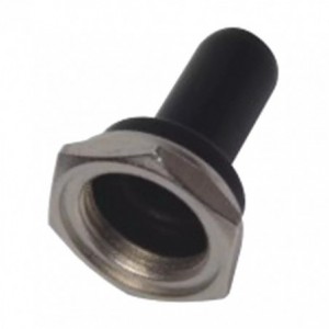 RUBBER BOOT M12x0.75mm THREAD SILVER &amp; BLACK WPC-11