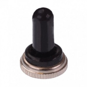 RUBBER BOOT M12x0.75mm THREAD SILVER &amp; BLACK WPC-12