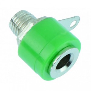 SOCKET BANANA 4mm GREEN LP CZ2