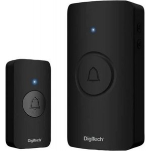 Digitech Wireless Doorbell 100M Black