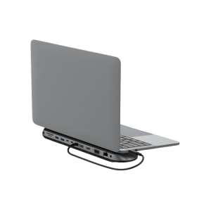 Belkin CONNECT USB-C 11-in-1 Pro Dock ..Kensington lock..SD 4.0..MicroSD 3.0..USB-A 3.2 10Gbps 0.9A..USB-A 3.2 10Gbps 0.9A..USB-C 3.2 Data 10Gbps 1.5A..USB-C 3.2 PD 100W..HDMI 4K 60Hz..HDMI 4K 30Hz..V