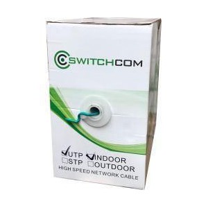 Switchcom C6-UTP-305-GR CAT6 - UTP Indoor Green Cable - 305m
