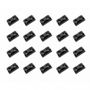 SELF ADHESIVE BLK CABLE SUPPORT 30x30x 4.4mm - DEBULK TY8-BK / HC101