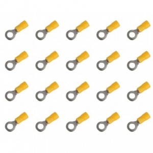 TERMINAL PRE-INS RING LUG YL R10.5mm - 100/BAG 20TIF-RV55-10