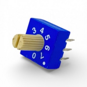 7WAY Rotary Dip Switch C/CODE White Shaft ERD410CS