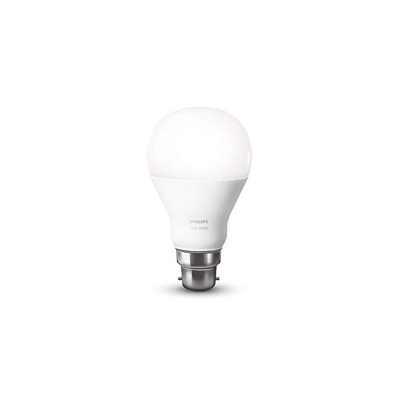 Philips Hue White Wireless LED Light Bulb 9W 806LM  B22 (Works with Alexa, Google Assistant, HomeKit)