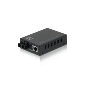 LevelOne FVT-220110/100BASE-TX to 100BASE-FX SMF SC Converter, 20km