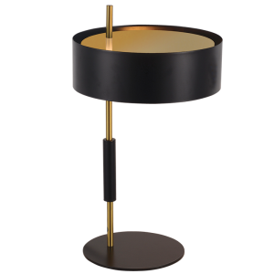 Black Metal Table Lamp 1X60W Es