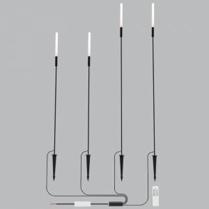 4PCS X 1W LED 3 Cct IP65 Garden Spike