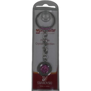 Pm Pcc KEYRING- Crystal SILVER/PINK Pnad